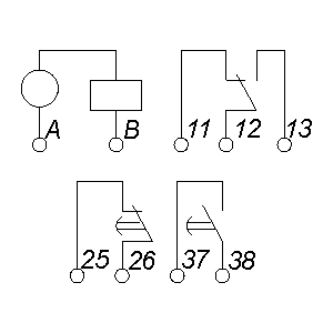 Електрична схема реле ВС-33-1